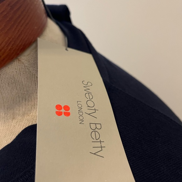 Sweaty Betty After Class Sweatshirt NWT Navy - Sz Large - Picture 5 of 8